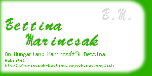 bettina marincsak business card